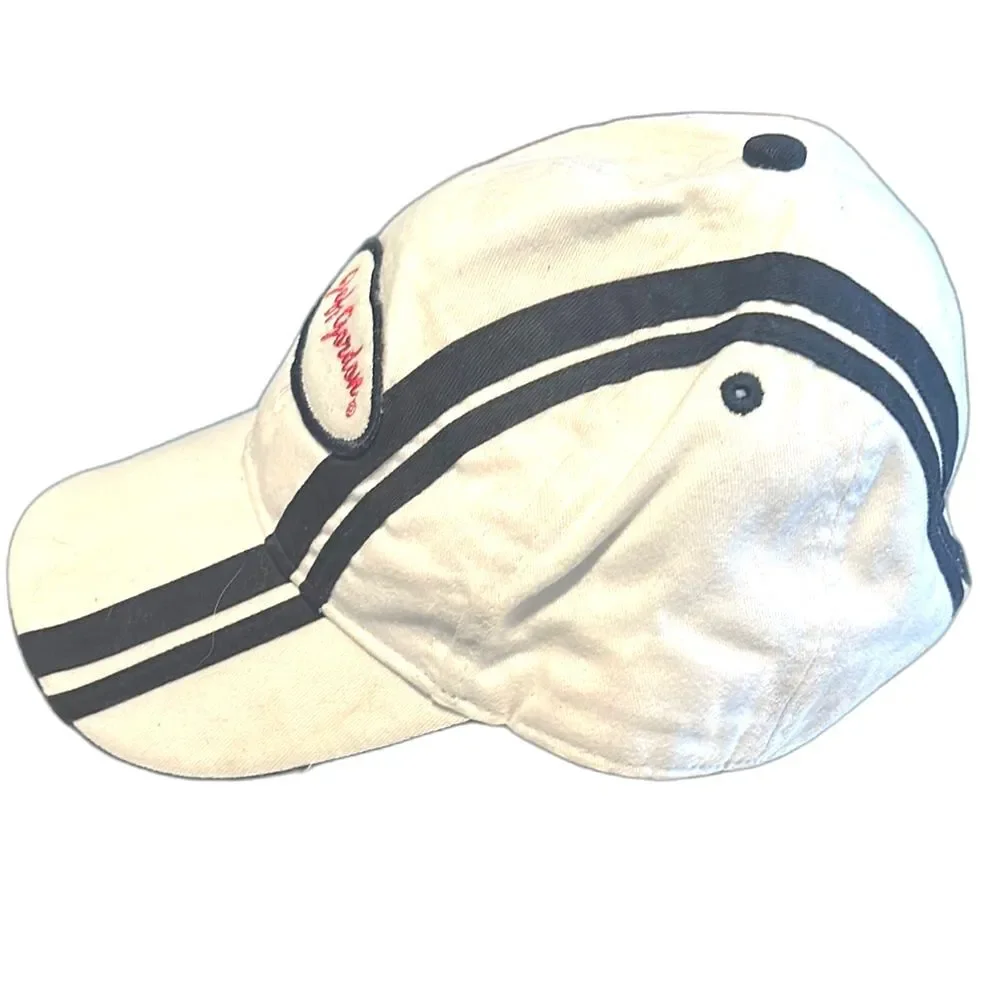 Jeff Gordon NASCAR Hat Racing 24 Striped Patch Baseball white black red